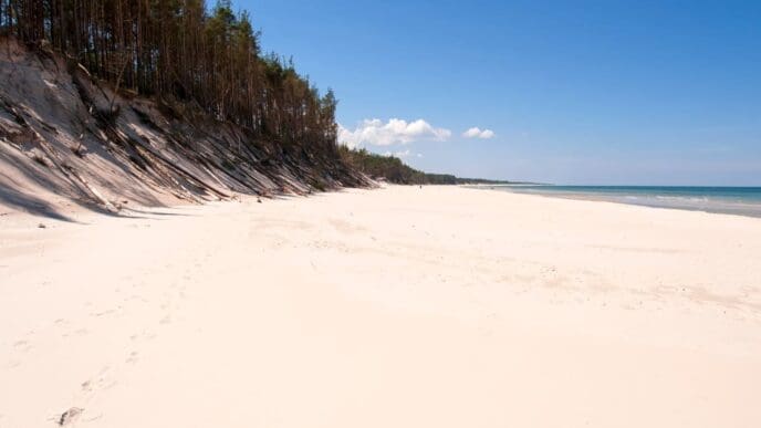 plaża w Łebie